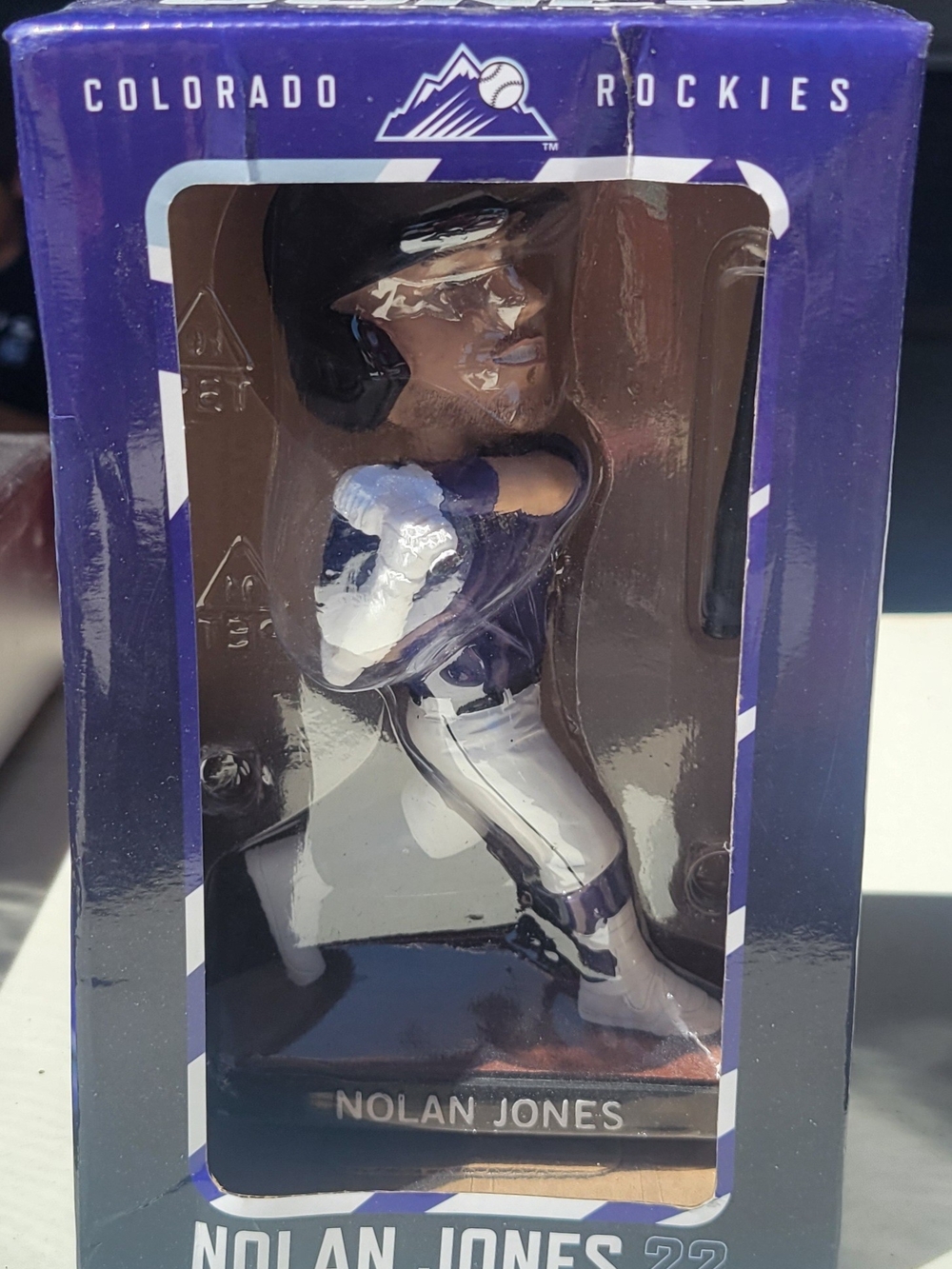 Colorado Rockies Nolan Jones Bobblehead - Purple & White